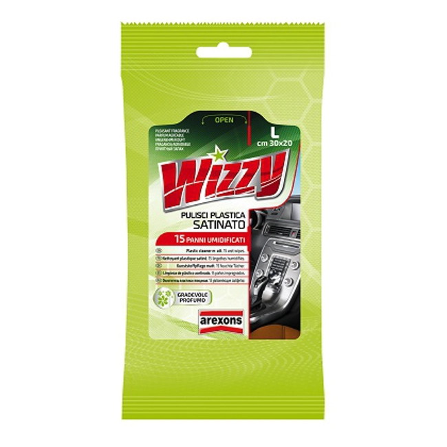 Vendita online Pulisci plastica satinato wizzy 15 panni